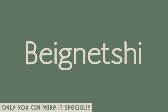 Beignetshi: The Hand-Drawn Sans Serif Font for Polished Brand Identity