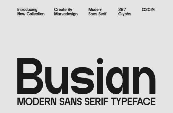 Busian: The Geometric Sans Serif for Scroll-Stopping Brand Visuals