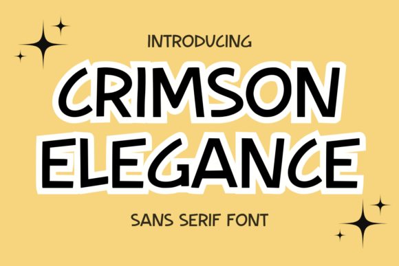 Crimson Elegance: A Playful Sans Serif for Handmade Branding