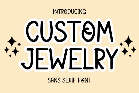 Custom Jewelry: A Playful Typeface for Polished Brand Identity