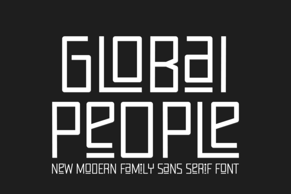 Global People: A Funky Sans Serif for Distinctive Editorial Design