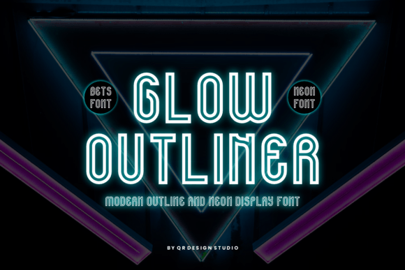 Glow Outliner: A Unique Sans Serif Typeface for Modern Branding