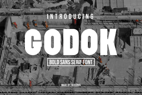 Godok Typeface: Playful Sans Serif for Handmade Branding