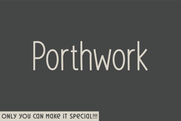 Porthwork Rounded: A Handwritten Font for Real Makers