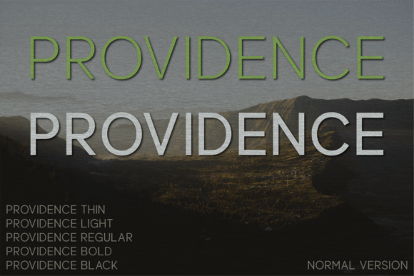 Providence Typeface: Elevating Editorial Design with Refined Sans Serif Elegance