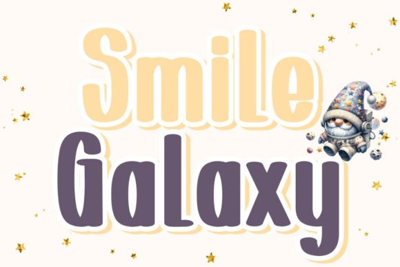 Smile Galaxy: The Whimsical Sans Serif Typeface for Handmade Branding