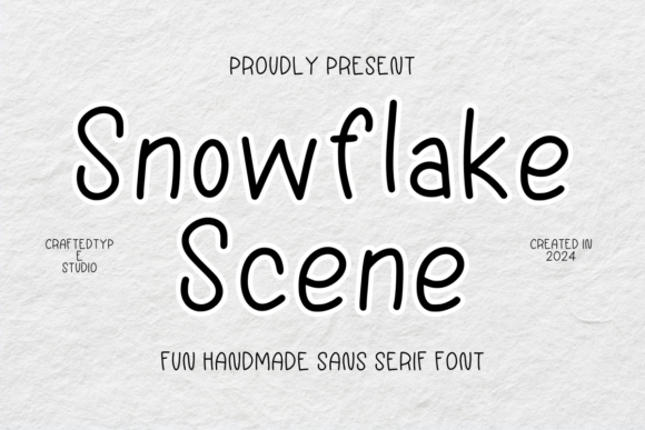 Snowflake Scene: A Creative Review of This Festive Sans Serif Typeface