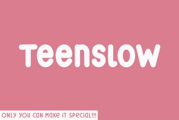 Teenslow Rounded: A Handwritten Font That Elevates Your Brand