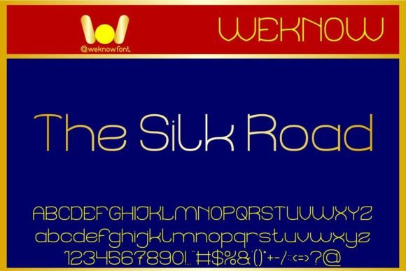 The Silk Road Typeface: Elevating Brand Identity with Minimalist Elegance