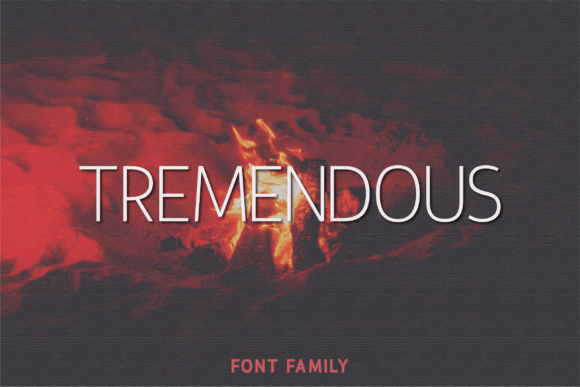 Tremendous: A Modern Sans Serif Typeface for Editorial Design